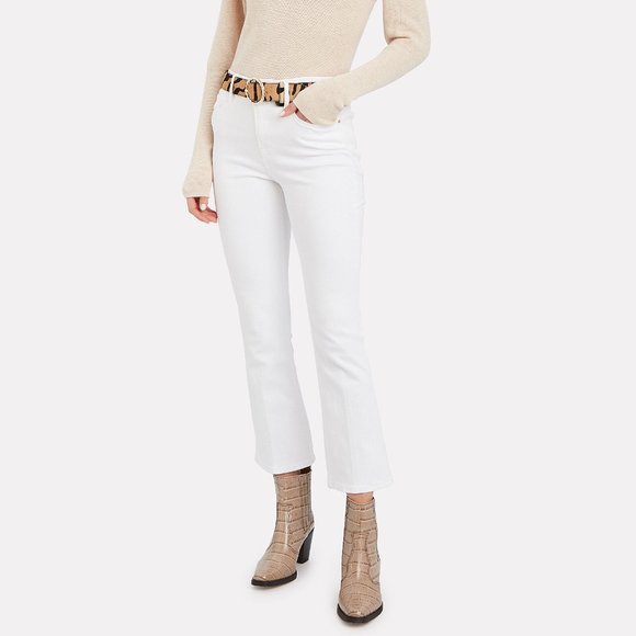 Frame Denim Denim - Frame Demin Le Crop Mini Boot Blanc White Jeans 26
